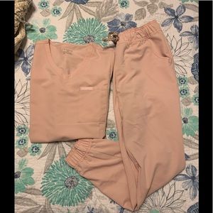 Pink Jaanuu Scrub set